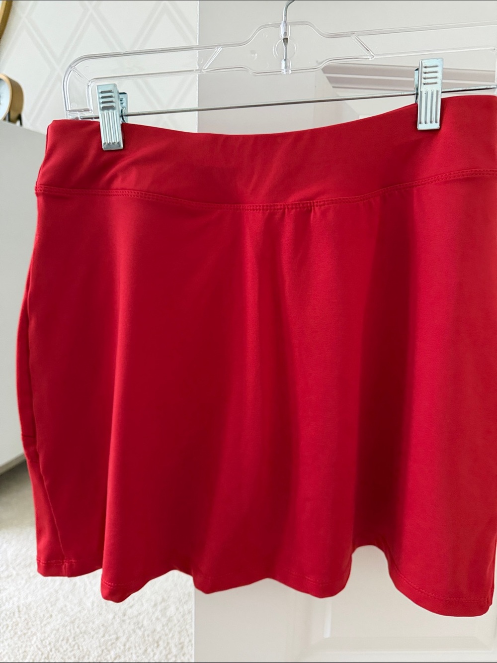 Women’s Red Golf/Tennis Skirt - Classic Casual